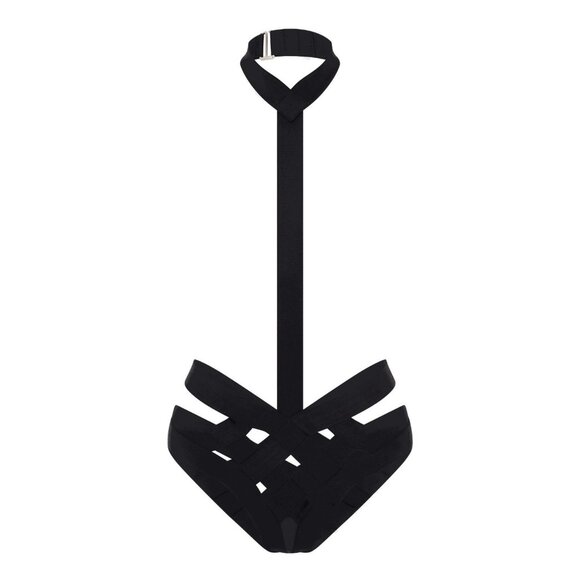 Agent Provocateur Whitney Black Playsuit AP2 Small - Picture 1 of 9